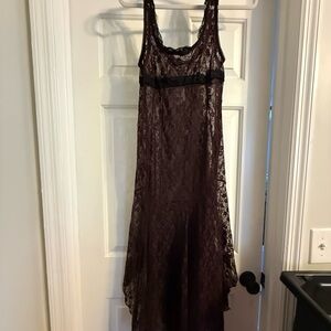 Free People Chicory Coffee Lace Dress